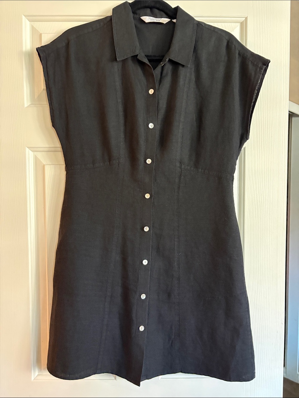 & Other Stories Black Linen dress